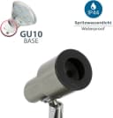 B.K.LICHT LED Deckenspot Aurel 3-flammig silber GU10 IP44 Bild 5