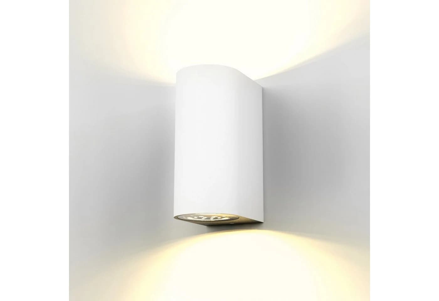 B.K.Licht Außen-Wandleuchte LED Volans Schwarz/Weiß IP44 - Bild 2