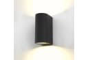 B.K.Licht Außen-Wandleuchte LED Volans Schwarz/Weiß IP44 Bild 1
