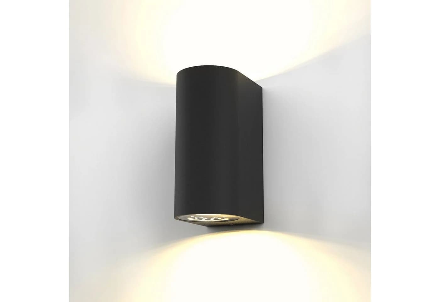 B.K.Licht Außen-Wandleuchte LED Volans Schwarz/Weiß IP44 - Bild 3