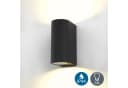 B.K.Licht Außen-Wandleuchte LED Volans Schwarz/Weiß IP44 Bild 4