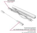 B.K.Licht LED Unterbauleuchte, Neutralweiß, 400 Lumen, 4.000K, 31,3 cm Bild 1