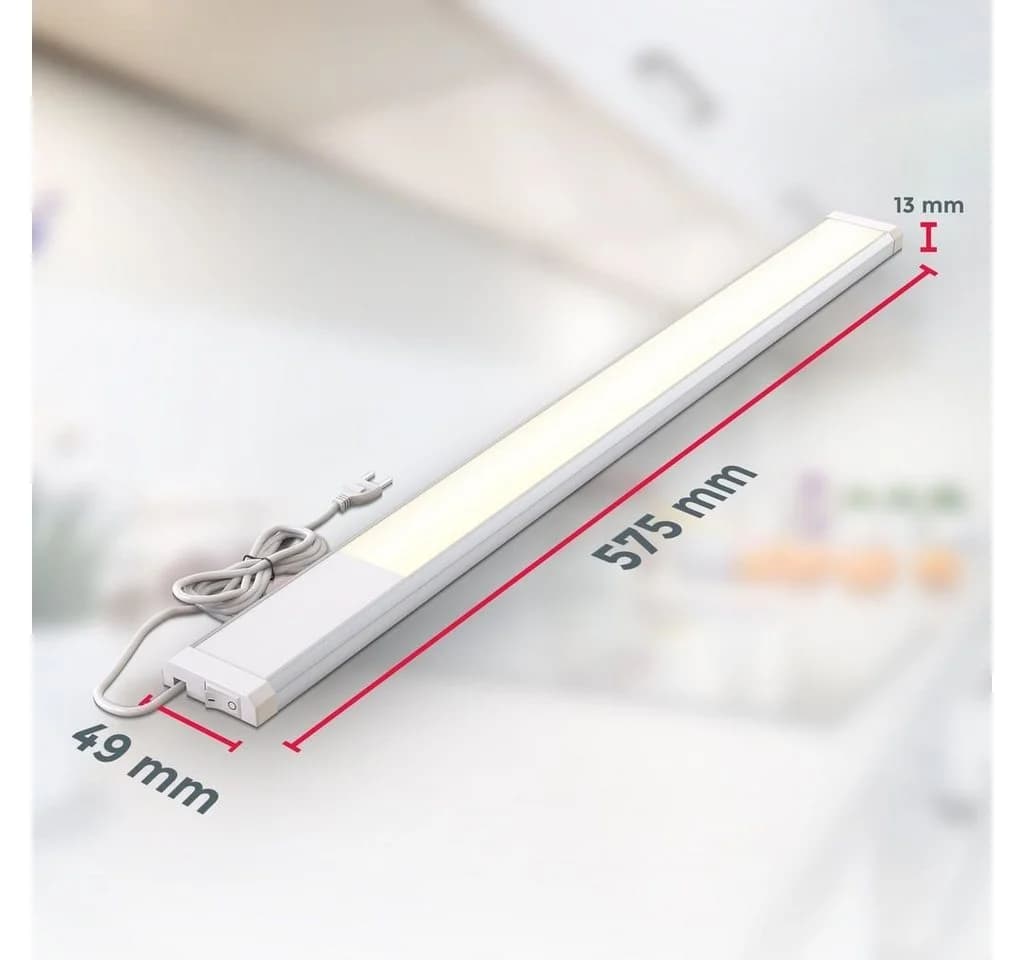 B.K.Licht LED Unterbauleuchte 57cm Warmweiß mit Schalter - Bild 5