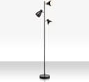 B.K.LICHT Stehlampe Schwarz 3-flammig Industrie-Look Bild 2