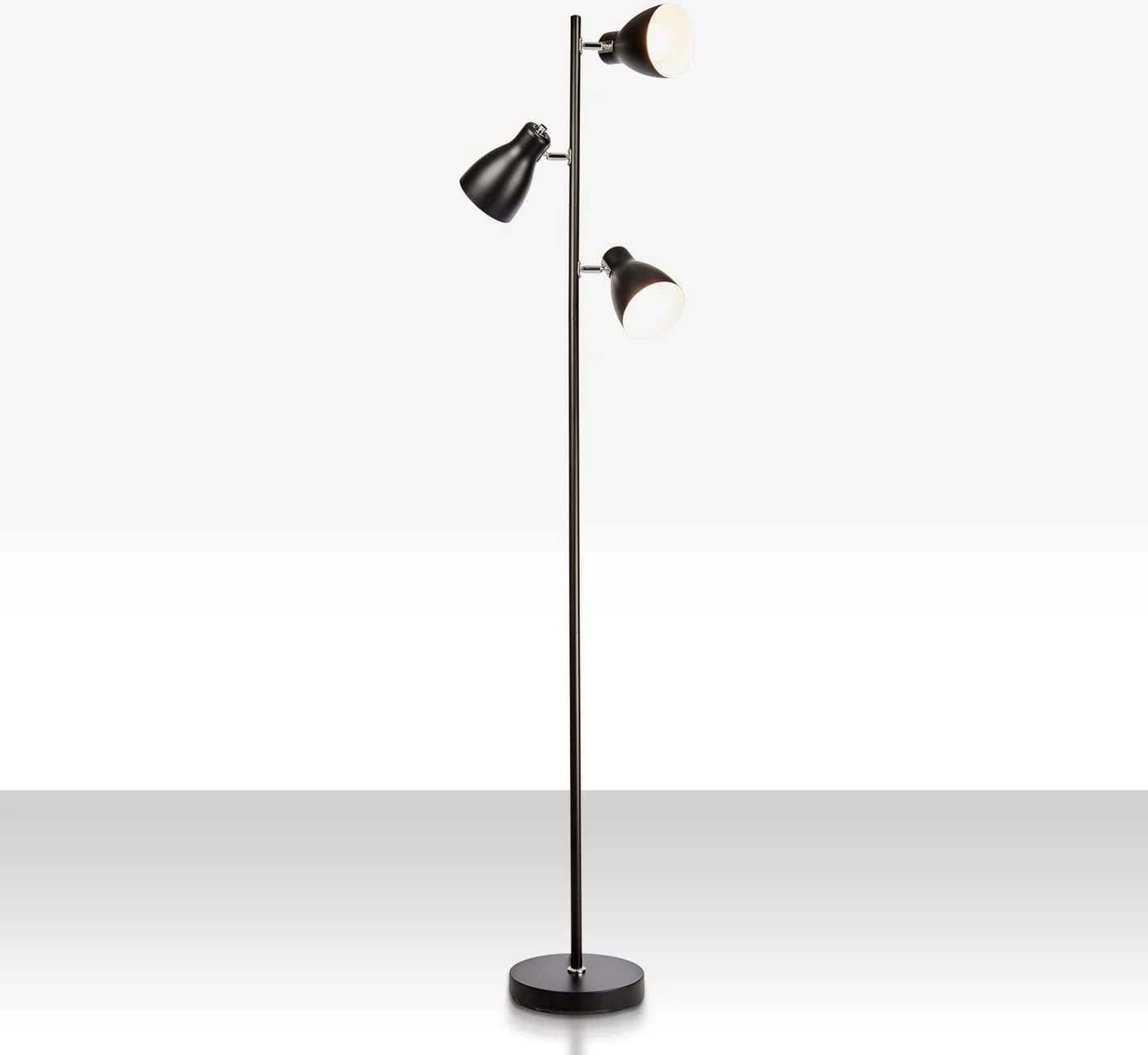 B.K.LICHT Stehlampe Schwarz 3-flammig Industrie-Look - Bild 2