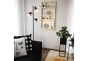 B.K.LICHT Stehlampe 3-flammig Schwarz-Gold Retro Design Bild 5