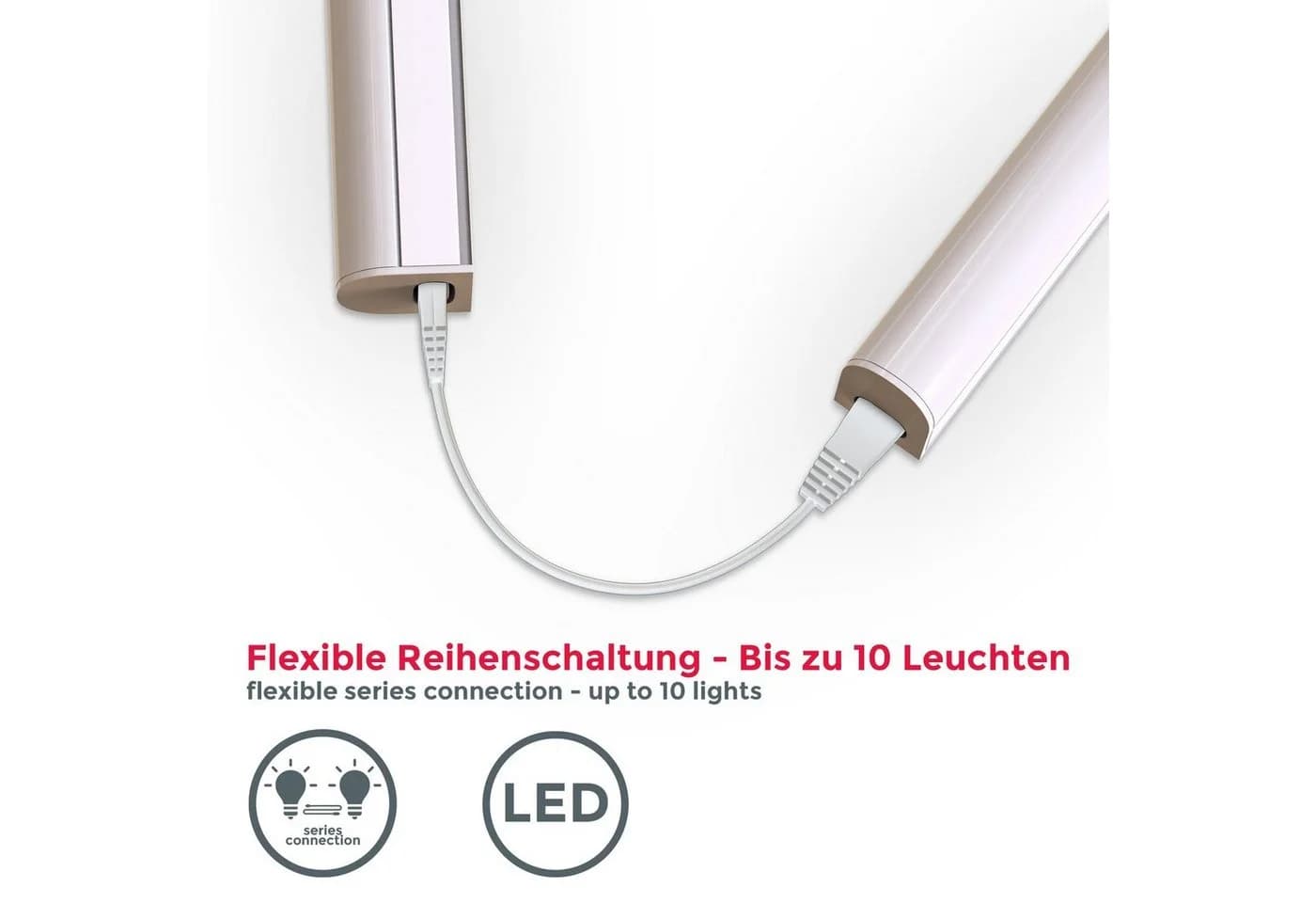 B.K.Licht LED Unterbauleuchte 15W 1200lm Neutralweiß Stecksystem - Bild 5