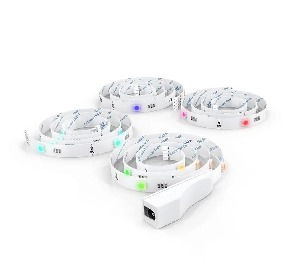 B.K.Licht LED TV Hintergrundbeleuchtung RGB Weiß Selbstklebend Fernbedienung - Bild 4
