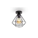 B.K.Licht Retro Deckenleuchte Draht Schwarz E27 Industrial Bild 1