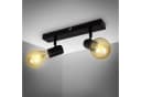 B.K.LICHT LED Deckenspots Schwarz 2-flammig Industriestil Bild 2