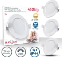 B.K.Licht LED Einbaustrahler 3er Set Bad IP44 Weiß Bild 1