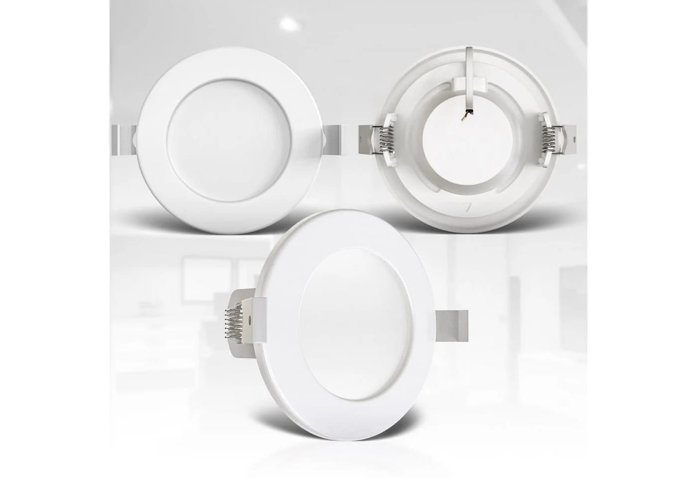 B.K.Licht LED Einbaustrahler 3er Set Bad IP44 Weiß - Bild 3