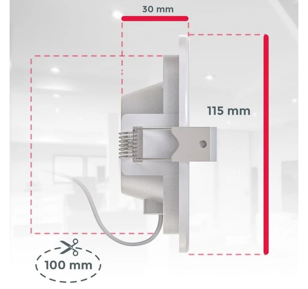 B.K.LICHT LED Einbauleuchte 9er Set Weiß IP44 Bad - Bild 2
