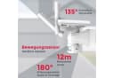 B.K.Licht LED Außen-Wandleuchte mit Bewegungsmelder IP44 Weiß Bild 3