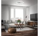 B.K.LICHT Smarte LED-Deckenleuchte Grau Chrom WiFi App Steuerung CCT RGB Bild 3