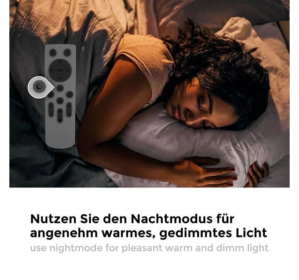 B.K.LICHT Smarte LED-Deckenleuchte Grau Chrom WiFi App Steuerung CCT RGB - Bild 4