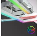 B.K.LICHT Smarte LED-Deckenleuchte Grau Chrom WiFi App Steuerung CCT RGB Bild 5