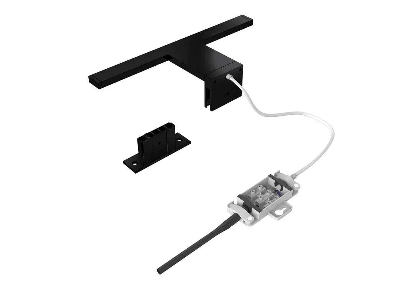 B.K.Licht LED Spiegelleuchte Schwarz Klemmbar IP44 - Bild 5