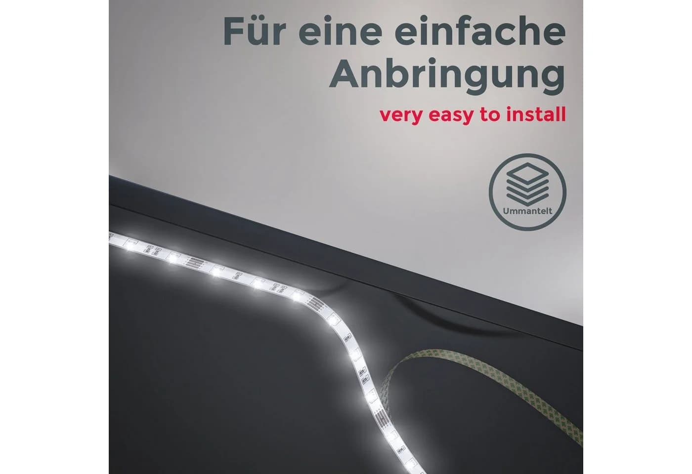 B.K.Licht LED Strip 5M RGB Selbstklebend mit Fernbedienung - Bild 4