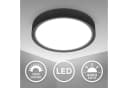 B.K.LICHT LED Deckenleuchte Schwarz 25cm Neutralweiß Bild 3