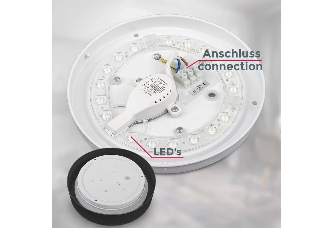 B.K.LICHT LED Deckenleuchte Schwarz 25cm Neutralweiß - Bild 4