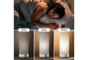 B.K.LICHT Stoff-Tischleuchte Grau Touch Dimmbar E14 Bild 3