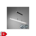 B.K.LICHT LED Pendelleuchte Schwarz Dimmbar Höhenverstellbar Bild 1