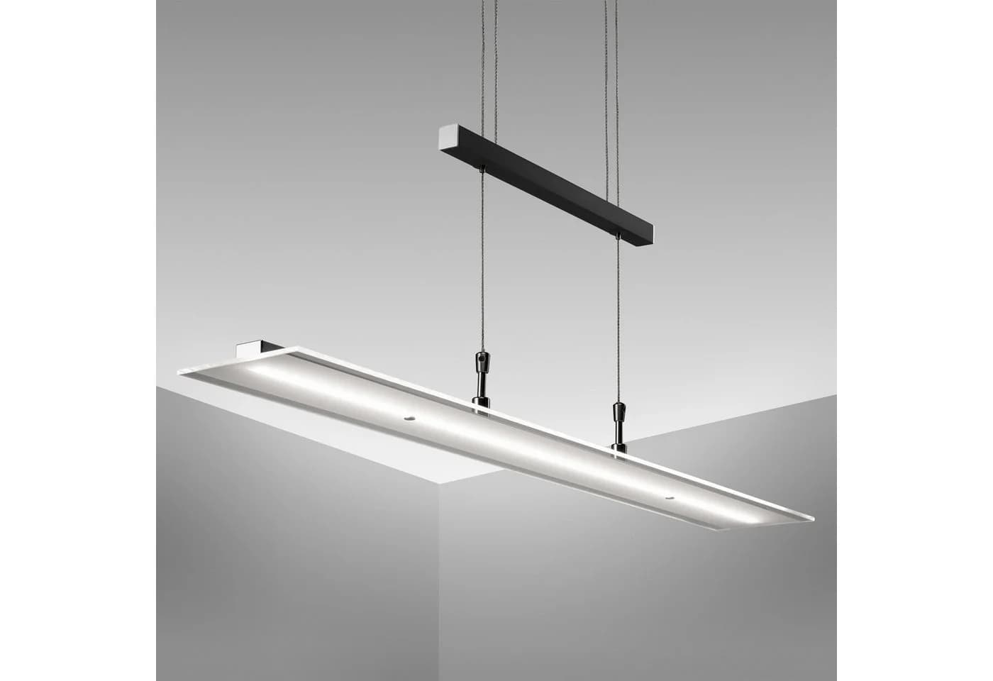 B.K.LICHT LED Pendelleuchte Schwarz Dimmbar Höhenverstellbar - Bild 3