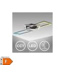 B.K.Licht LED Deckenleuchte BK_FR1511 Schwarz Dimmbar CCT Fernbedienung Bild 1