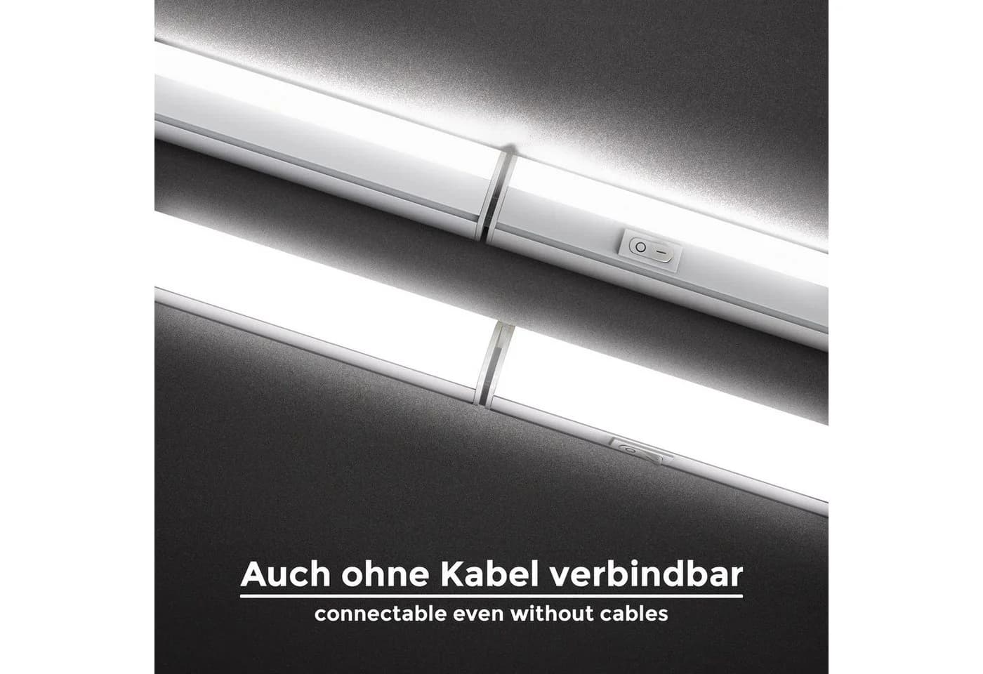 B.K.LICHT 2er Set LED Unterschrankleuchte Weiß Neutralweiß - Bild 4