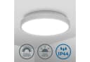 B.K.Licht LED Bad-Deckenleuchte Silber IP44 12W 4000K Bild 4