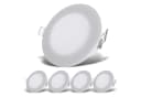 B.K.Licht LED Einbaustrahler 5er Set IP65 Ultraflach Weiß Bild 2