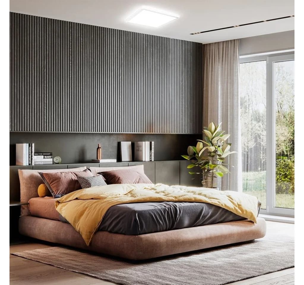 B.K.LICHT LED Deckenleuchte Ultraflach Neutralweiß