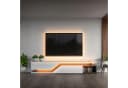 B.K.LICHT LED Stripe 5m RGB mit Fernbedienung Weiß Bild 1