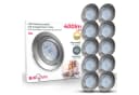 B.K.Licht LED Einbaustrahler 5er Set Schwenkbar Ultraflach Silber Matt-Nickel Bild 2