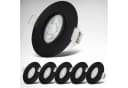 B.K.Licht LED Einbauleuchte 6er Set Schwarz IP65 Schwenkbar Bild 1