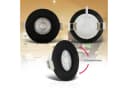 B.K.Licht LED Einbauleuchte 6er Set Schwarz IP65 Schwenkbar Bild 3