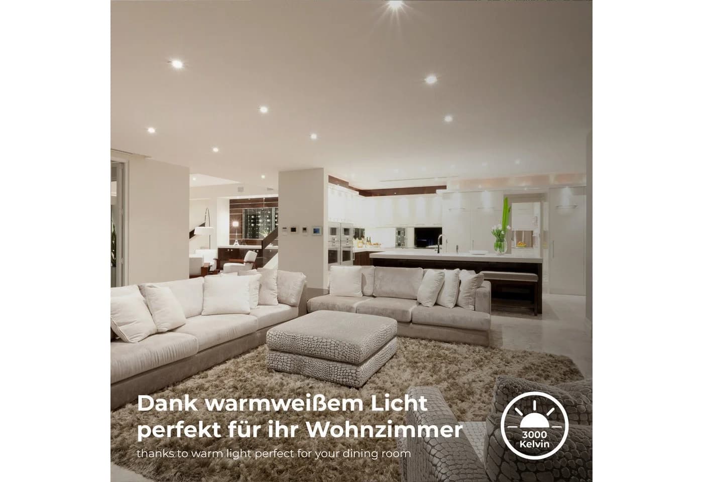 B.K.LICHT LED Einbauleuchte 6er Set Bad IP65 Schwenkbar Weiß - Bild 4