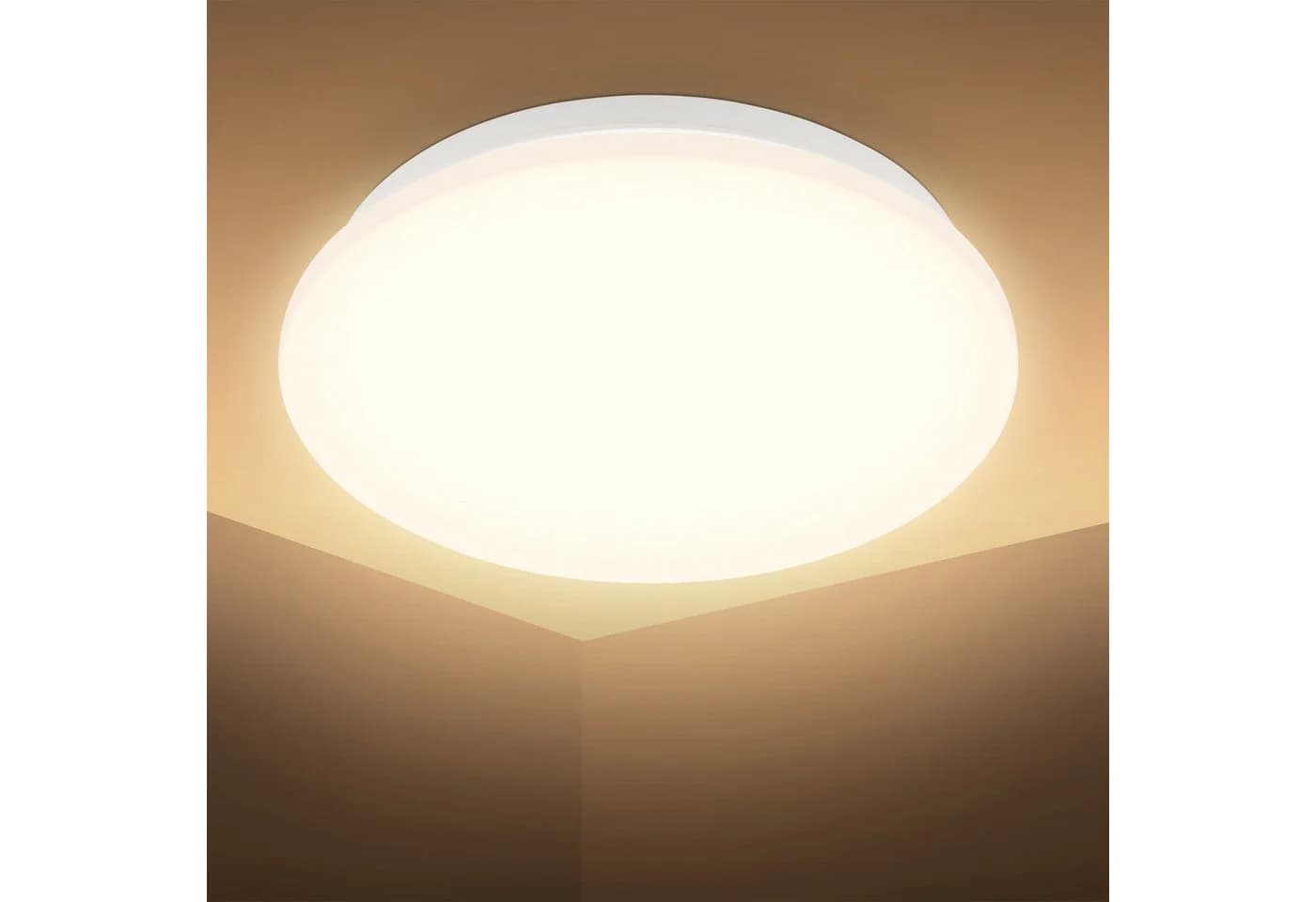 B.K.LICHT LED Deckenleuchte mit Mikrowellensensor, Warmweiß - Bild 3
