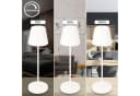 B.K.Licht Außen-Tischleuchte LED Akku mit Touchdimmer IP54 Weiss Bild 1