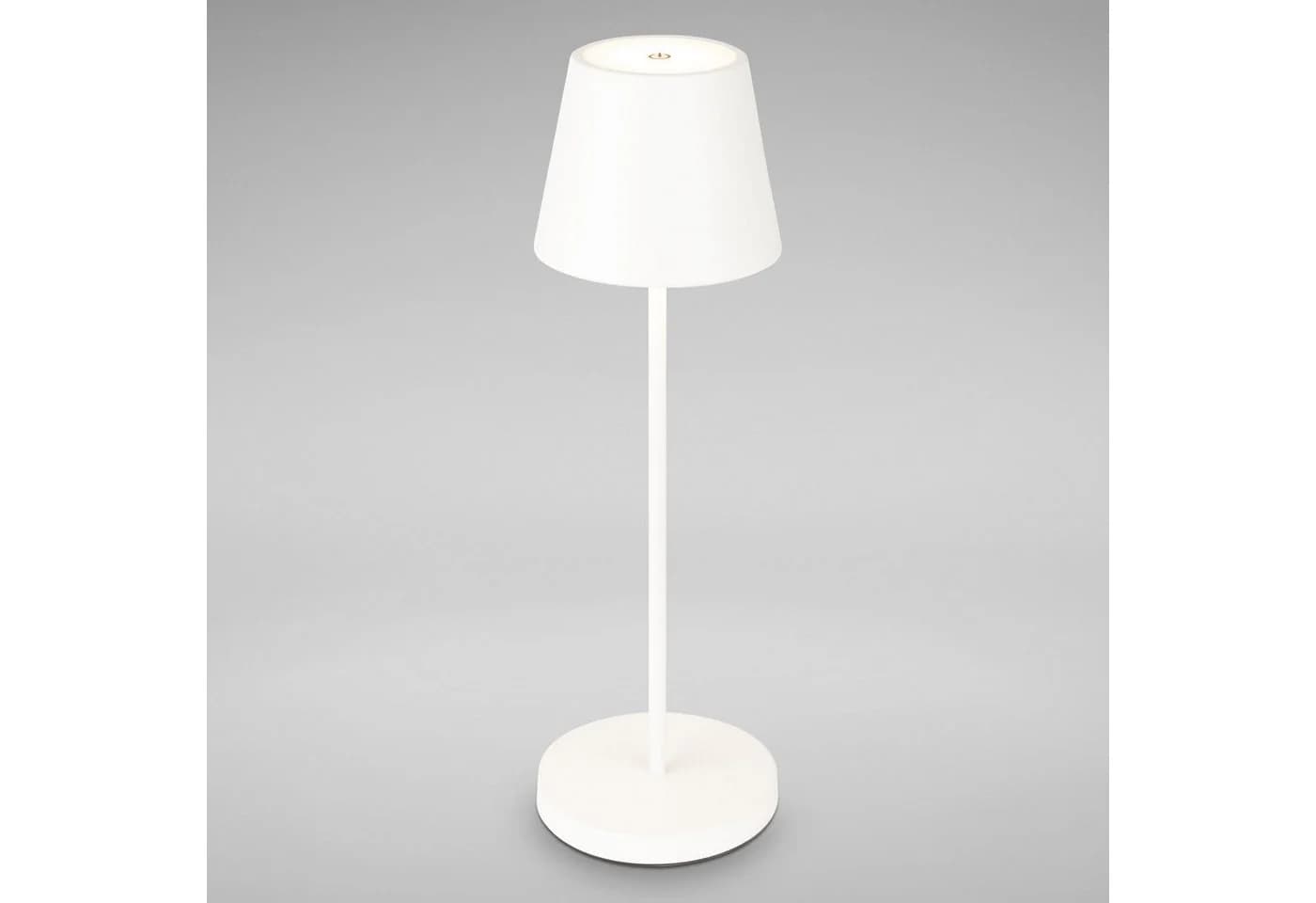 B.K.Licht Außen-Tischleuchte LED Akku mit Touchdimmer IP54 Weiss - Bild 4