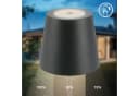 B.K.LICHT Außen-Tischleuchte BK_TL1593 Akku LED Tischlampe 3-Stufen Touchdimmer USB Anthrazit Bild 5