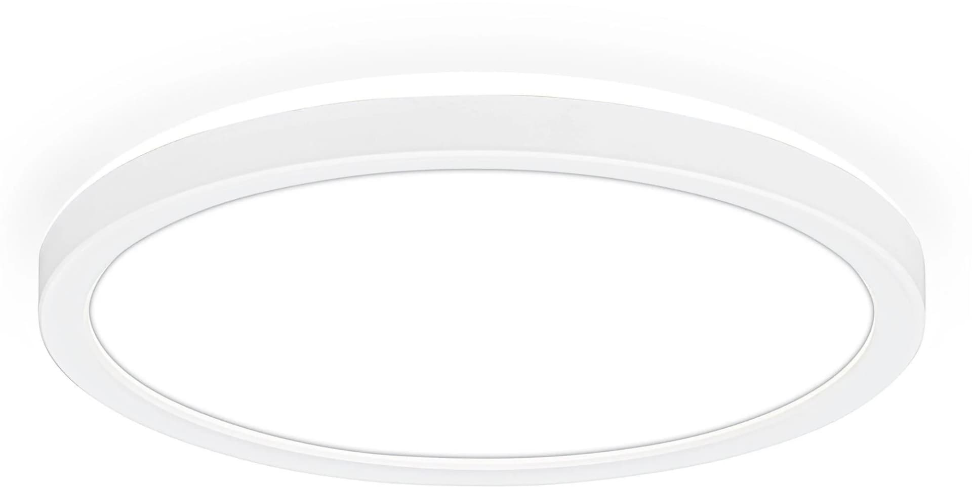 B.K.LICHT Ultraflache LED Deckenleuchte Weiß 24cm