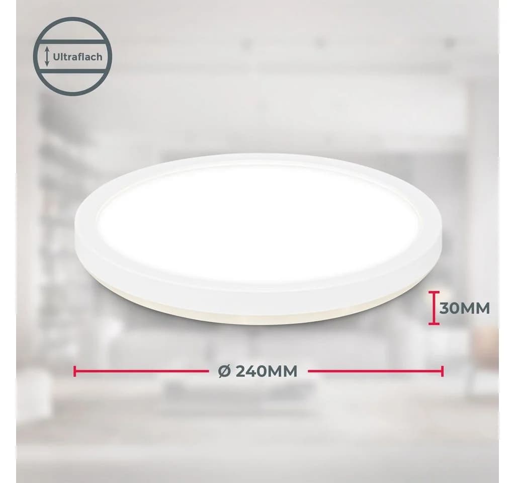 B.K.Licht LED Deckenleuchte mit Bewegungsmelder IP44 Weiß - Bild 4