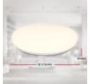 B.K.Licht LED Deckenleuchte mit Bewegungsmelder IP54 Weiß Bild 4
