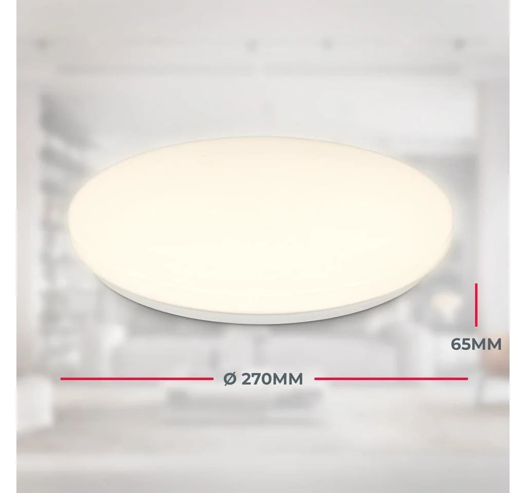 B.K.Licht LED Deckenleuchte mit Bewegungsmelder IP54 Weiß - Bild 4