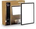 B.K.LICHT LED Panel SHALLOW Schwarz 42x42cm Spritzwassergeschützt Bild 3