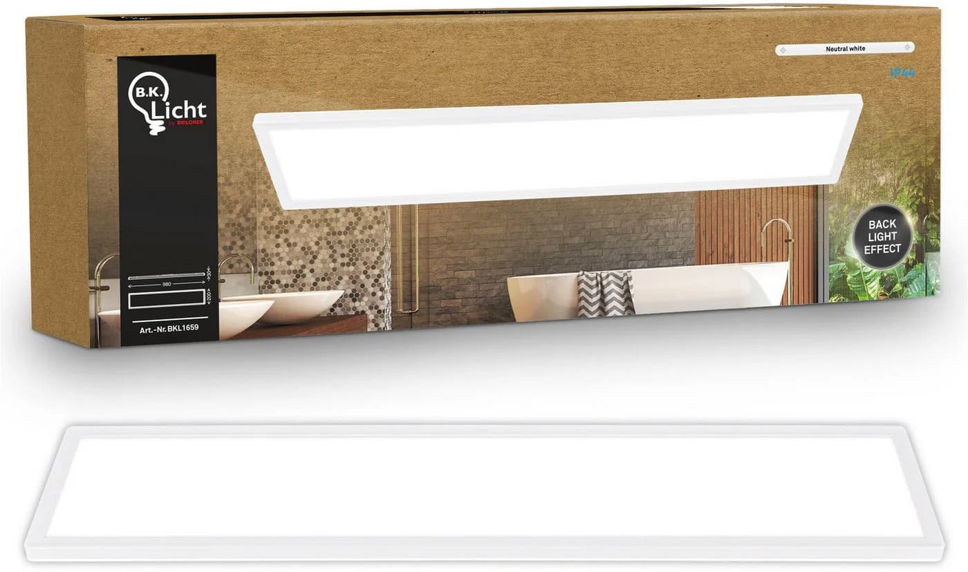 B.K.Licht LED Panel SHALLOW Neutralweiß IP44 - Bild 2