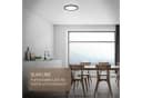B.K.Licht LED Panel SHALLOW Schwarz 29cm IP44 Badlampe Bild 1