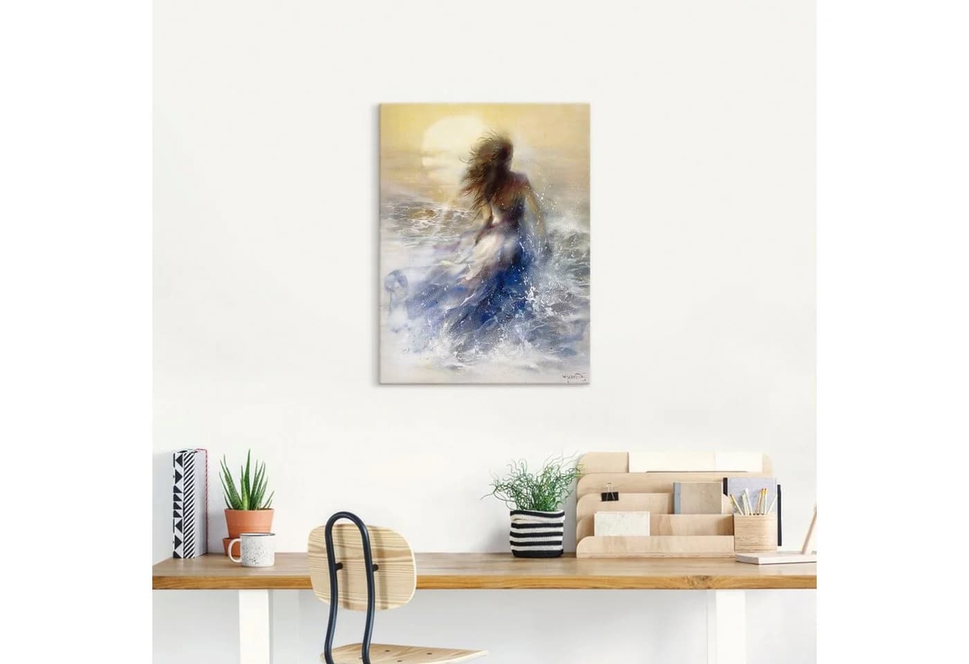 Artland Wandbild Sommer I Frau Leinwandbild Poster